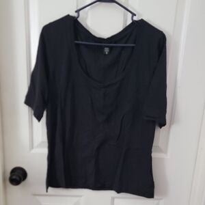 Athleta Classic Black Short Sleeve Top